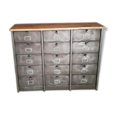 Industrial furniture 15 valves Strafor metal wood
