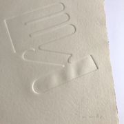 Estampe signée et numérotée de Jean Legros, Relief géométrique I, 1972