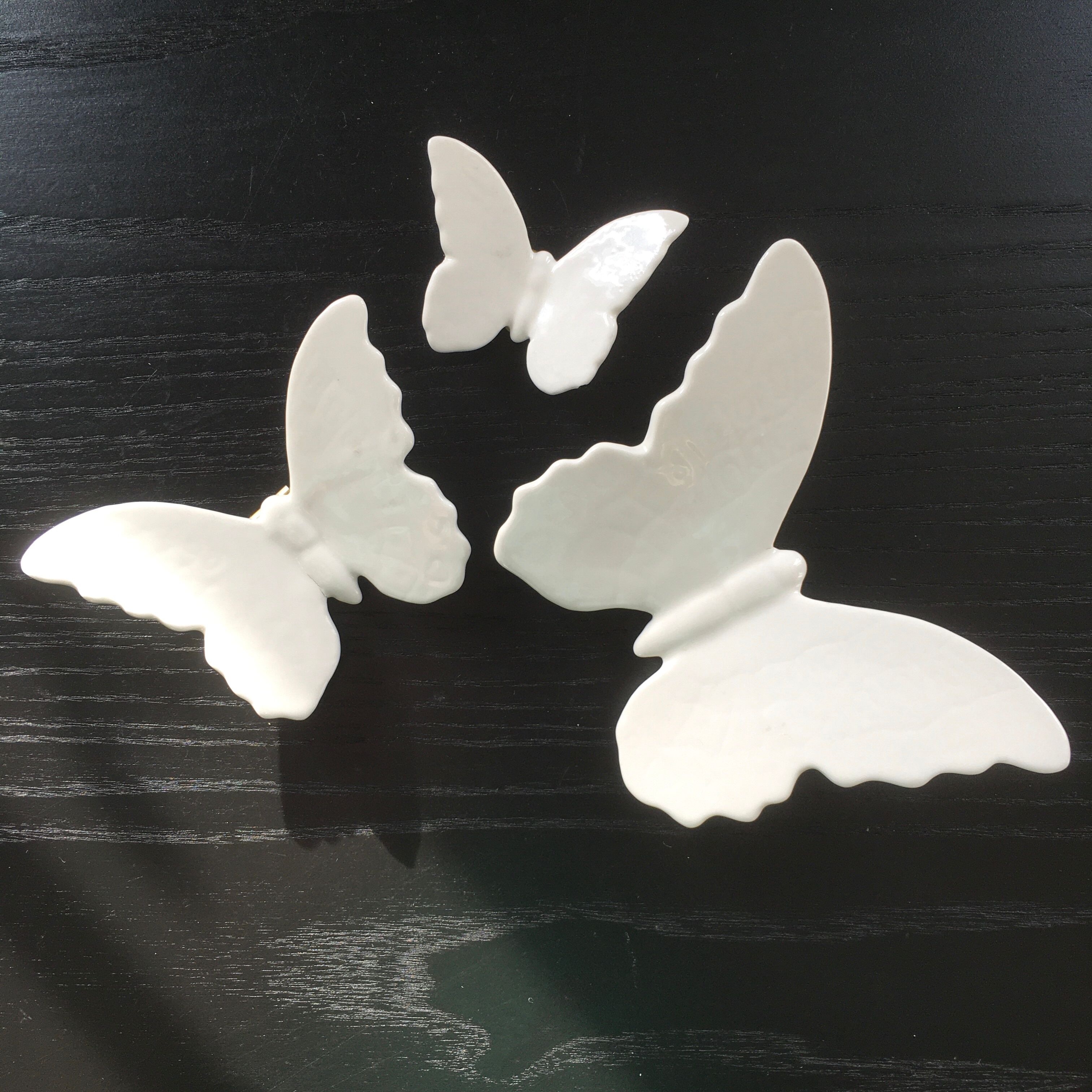Theft of 3 porcelain butterflies