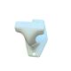 An antique white porcelain coat hook towel holder.