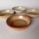4 Montgolfier stoneware calotte plates