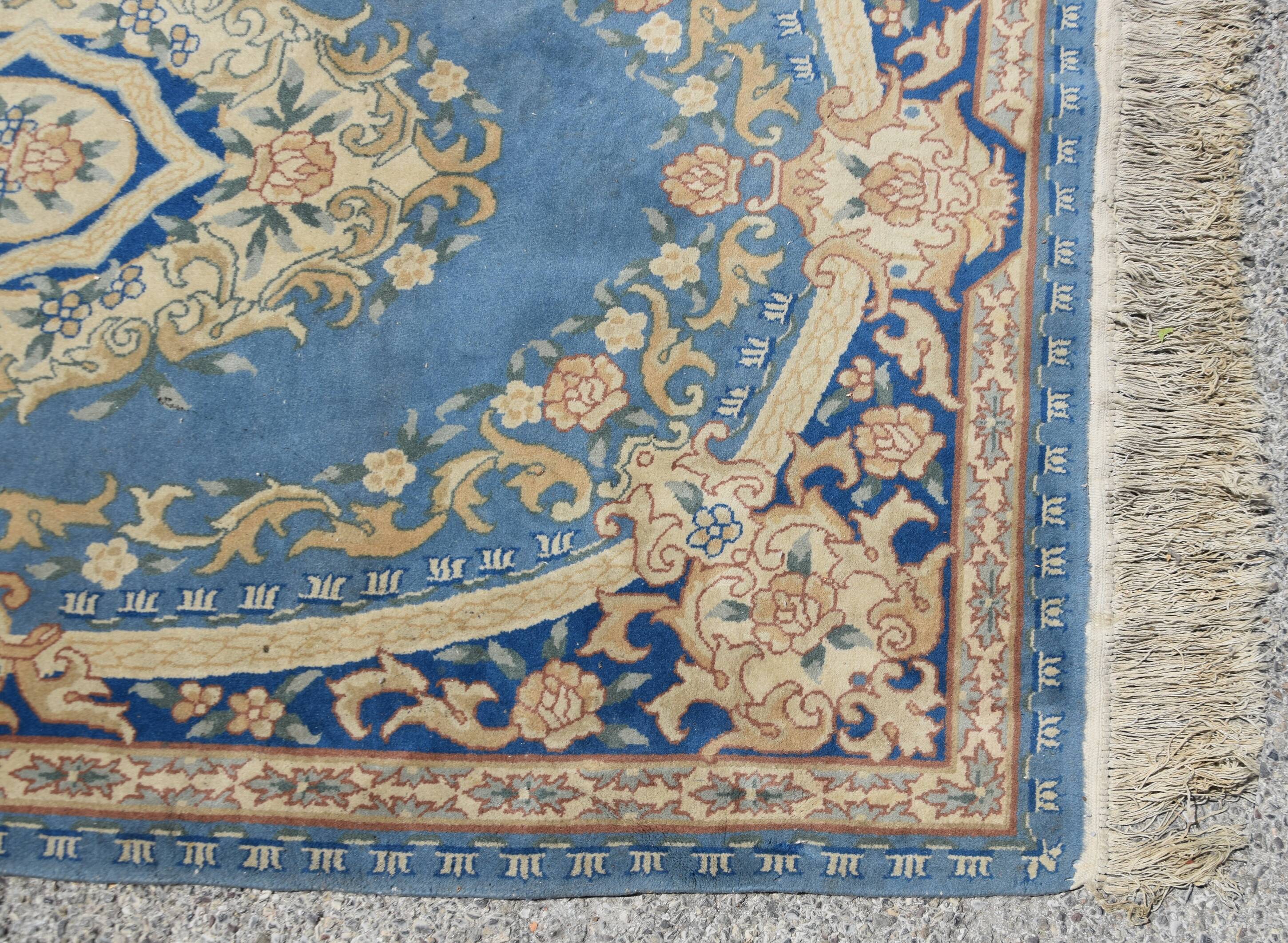 Handmade Oriental rug Indo-Savonnerie - 122 x 180 cm - "Galerie Sardje"