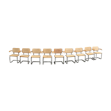9 chairs model B64 design by Marcel Breuer