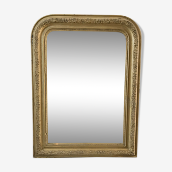 Gilded wooden mirror Louis Philippe late nineteenth - early twentieth