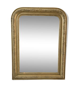 Miroir en bois doré Louis Philippe fin XIXème, début XXème