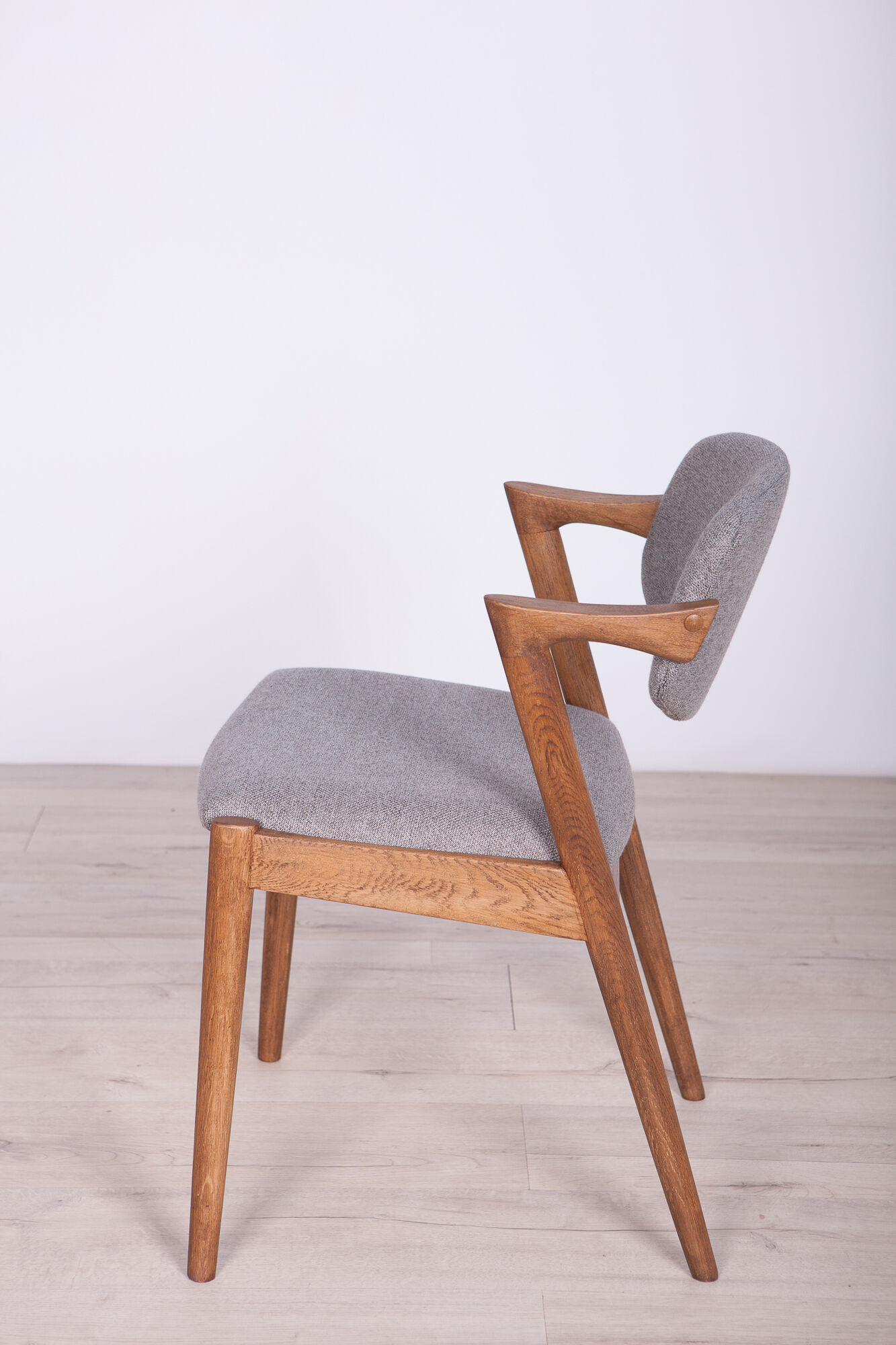 Model 42 oak dining chairs by Kai Kristiansen for Schou Andersen, 1960s, set of 4
