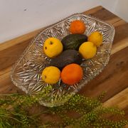 Cut glass fruit basket 70 ́s