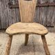Chaise d’enfant rustique artisanale, tree trunk, esprit wabi-sabi