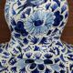 Delft swallow earthenware candlestick early 20th century