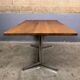 Vintage industrial table desk chrome oak