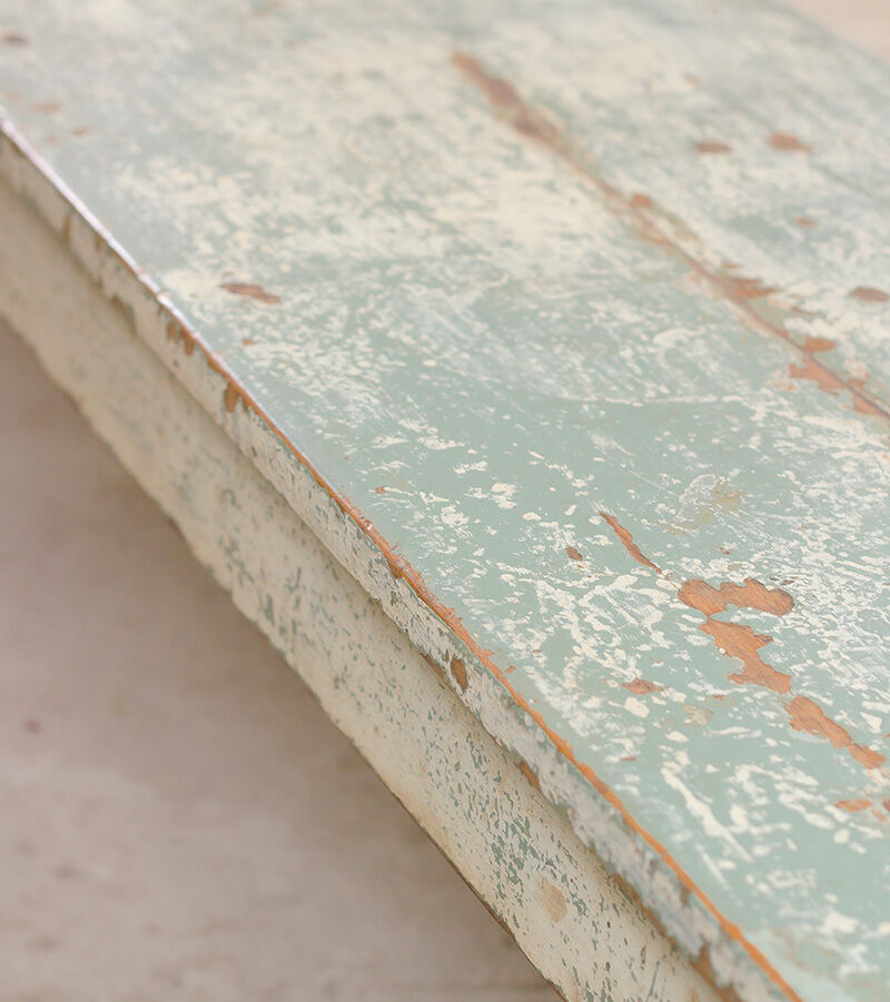 Wooden farmhouse bench