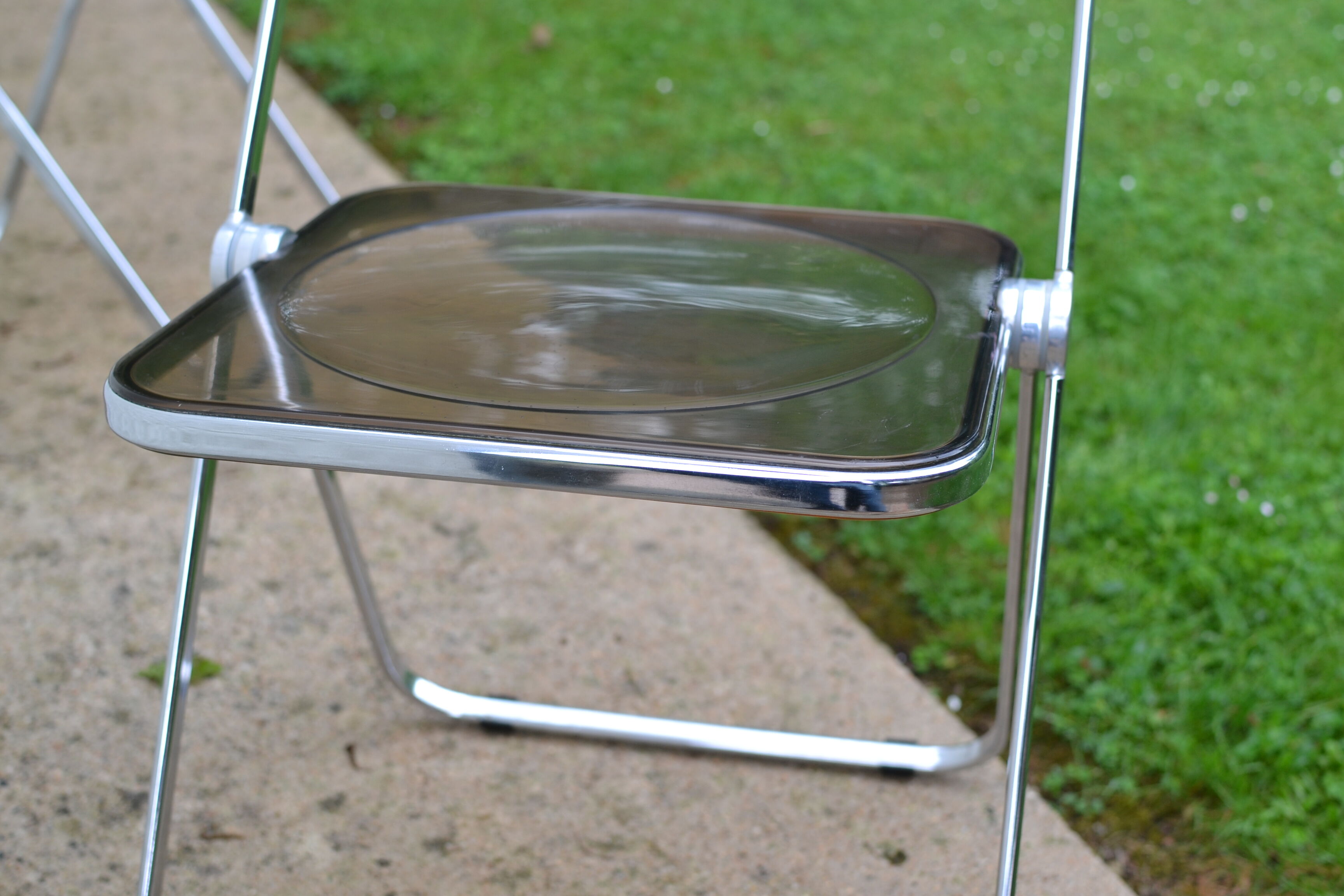 Plia chairs by Giancarlo Piretti for Castelli 1970