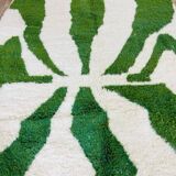 Traditional handmade pure wool Berber rug size 150 x 250 cm.