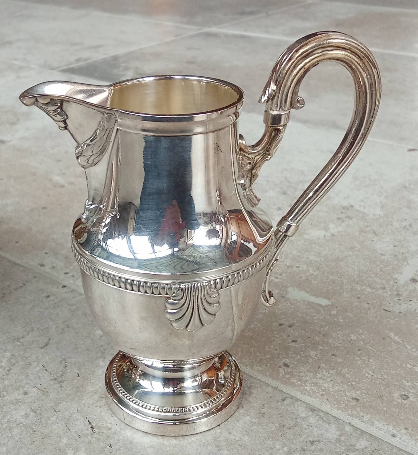 Old silver-plated coffee service