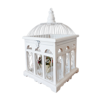Cage, decorative aviary in wood and metal