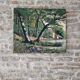 Tableau - Oil on canvas Verdant landscape river Signed M De Livenaye 197