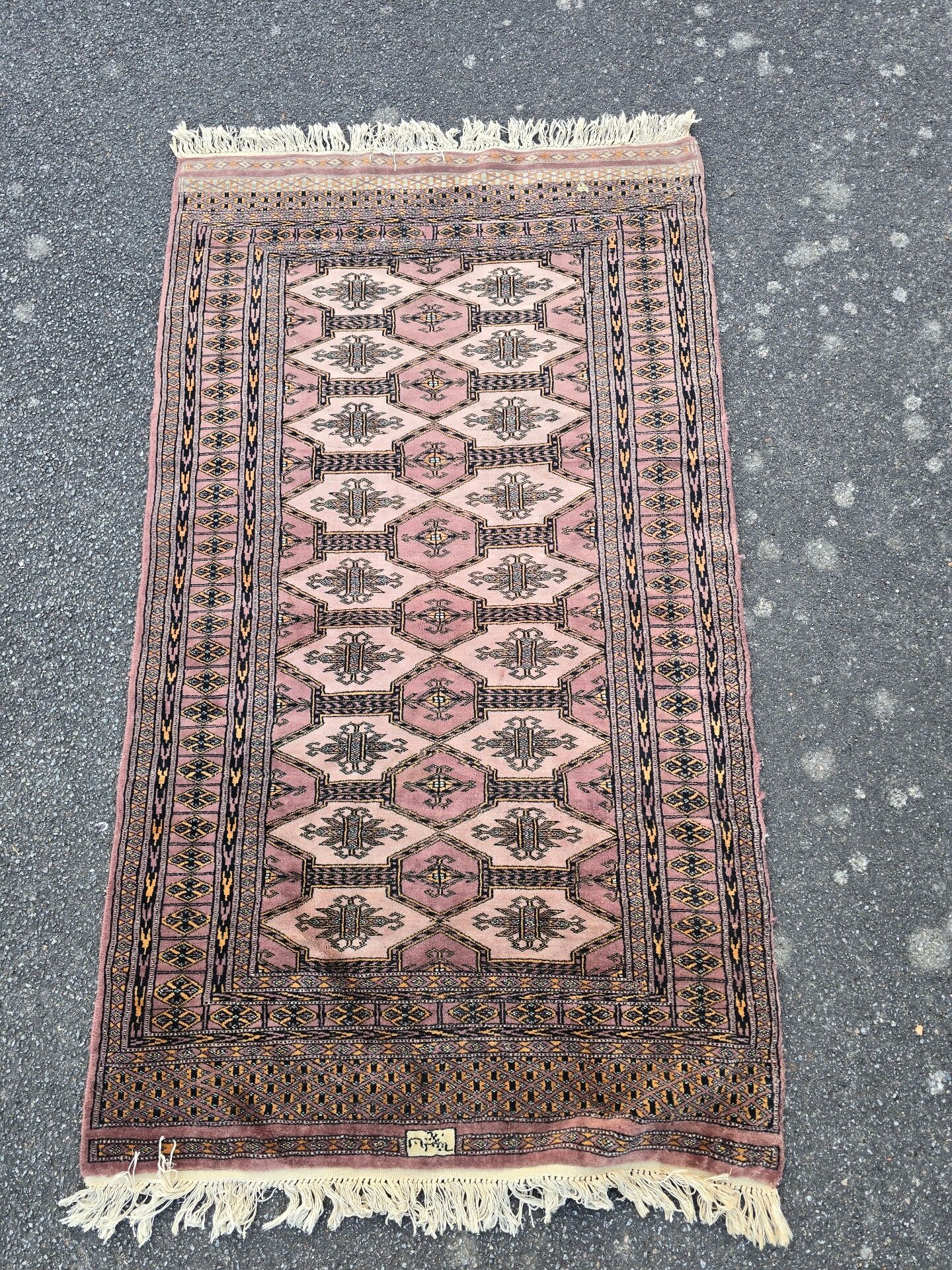 Tapis pakistan en laine noué main 95 × 175 cm