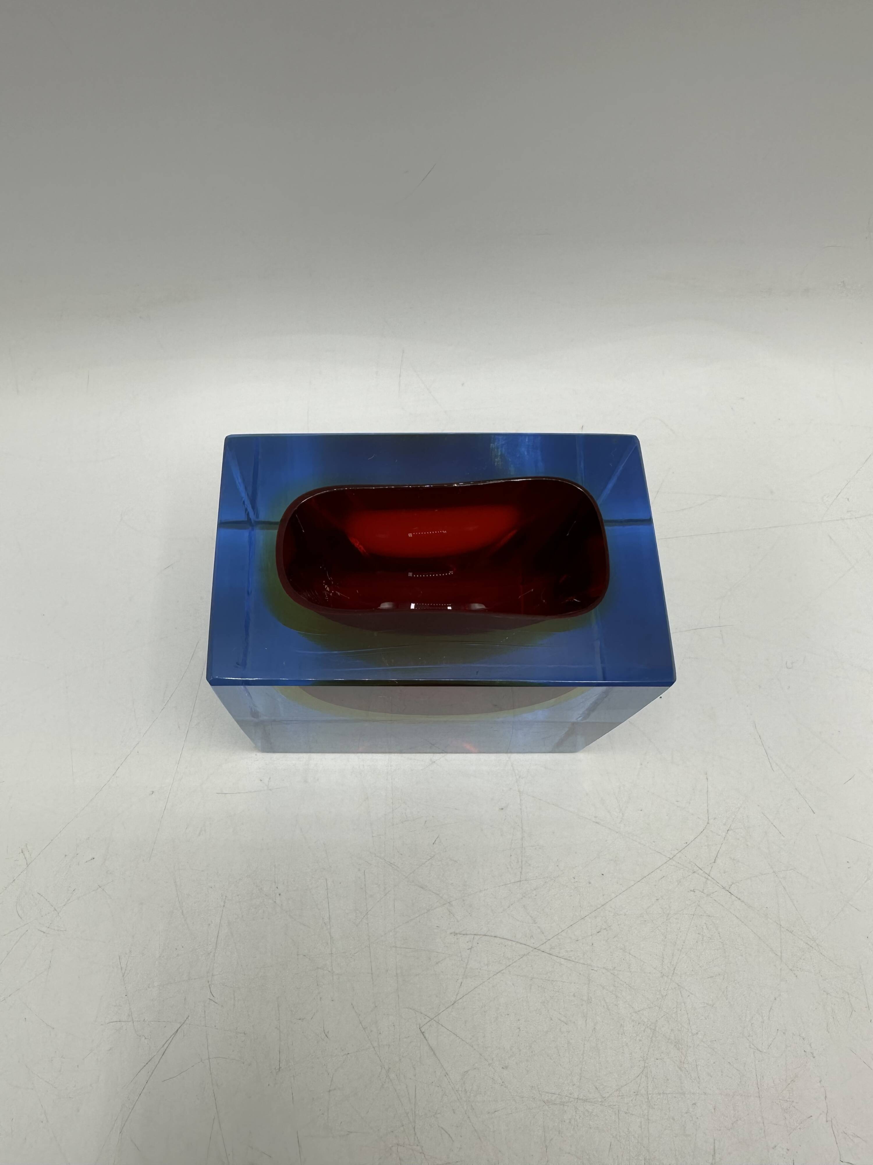 Sommerso Murano ashtray or pocket emptier 1960