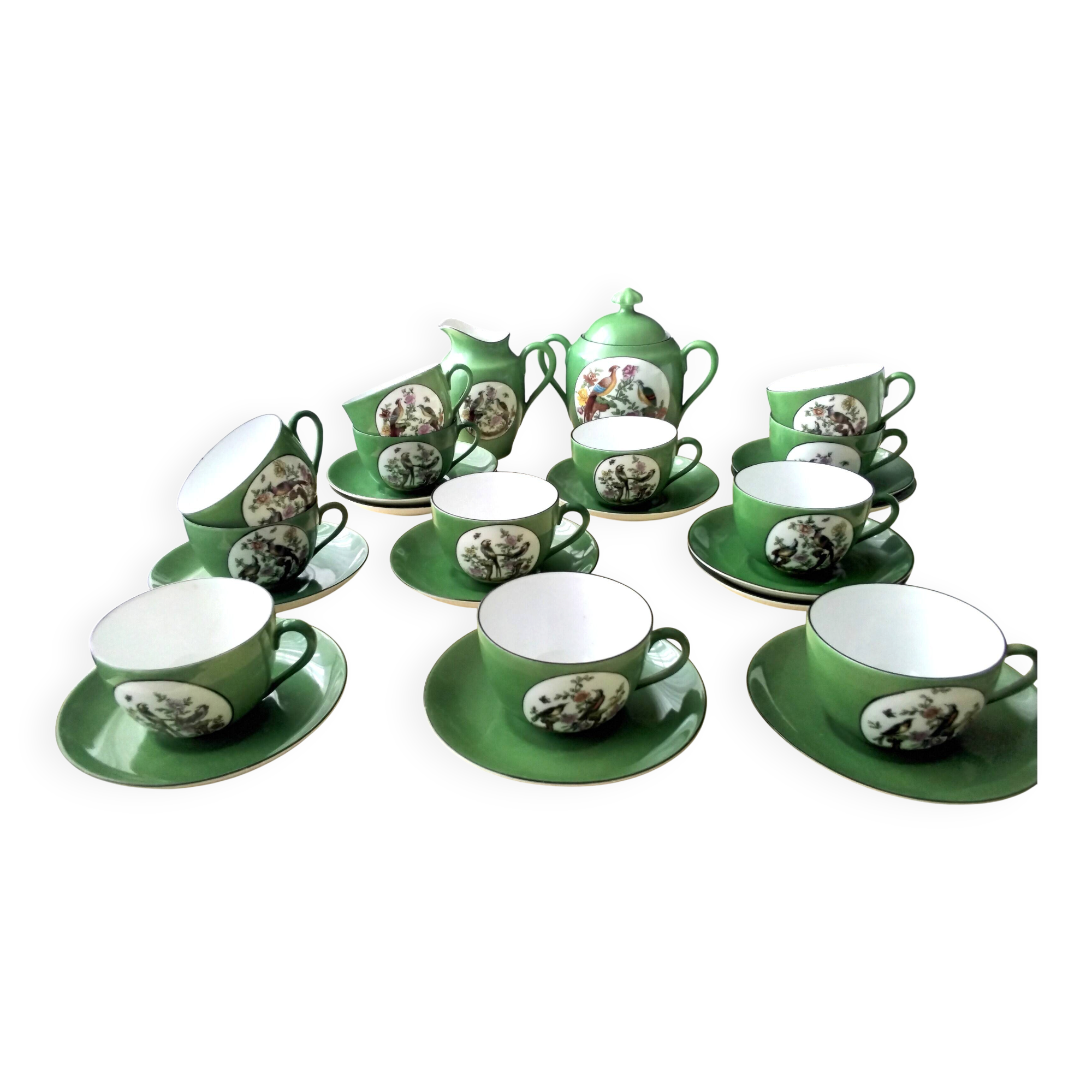 Coffee service porcelain from Czechoslovakia Victoria China