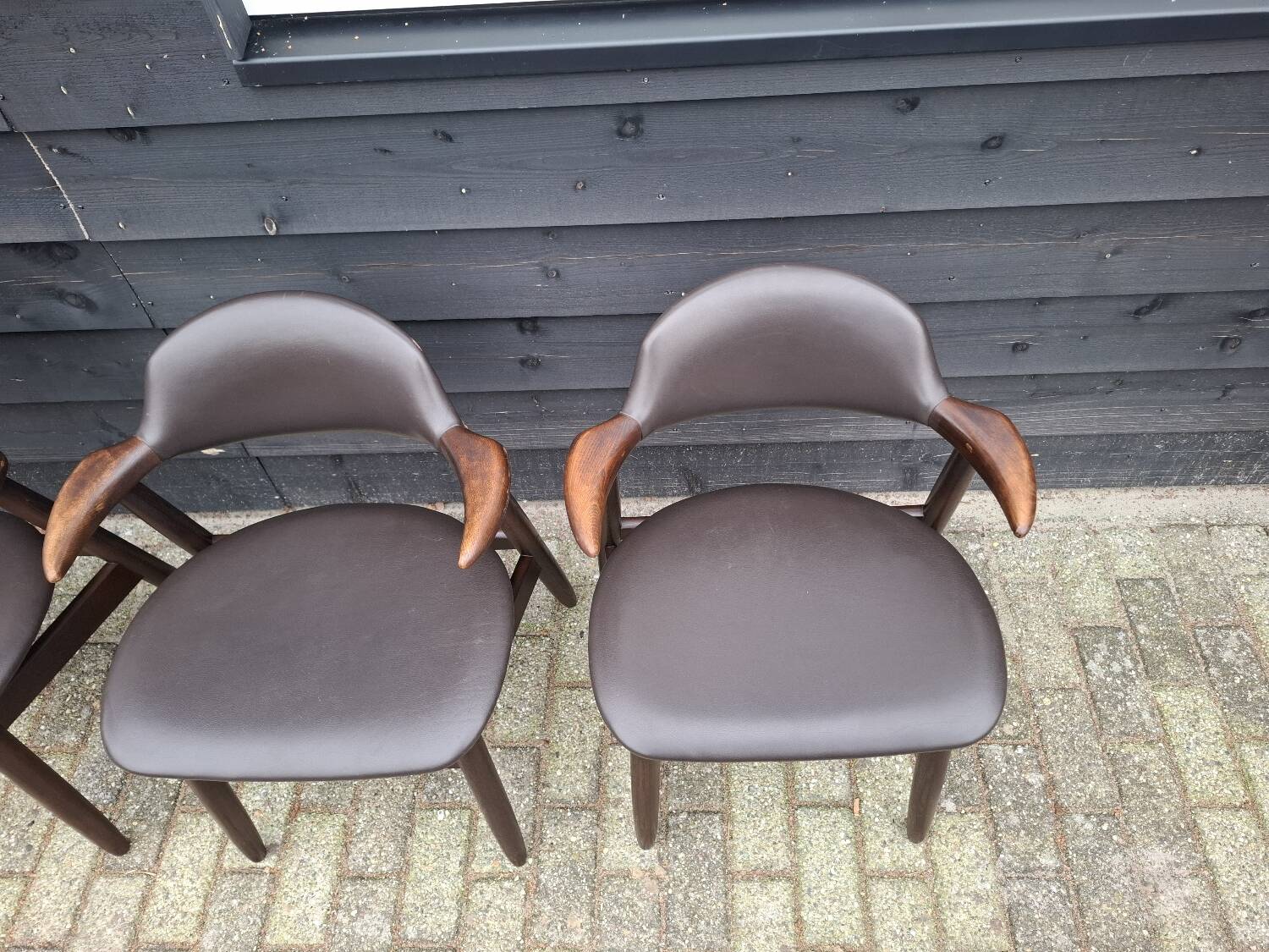 4 tijsseling cowhorn chairs