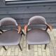 4 tijsseling cowhorn chairs