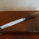 12 couteaux entremets  vintage Pradel manches corne en écrin