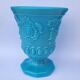 Vintage Portieux Vallerysthal Vase Opaline Blue