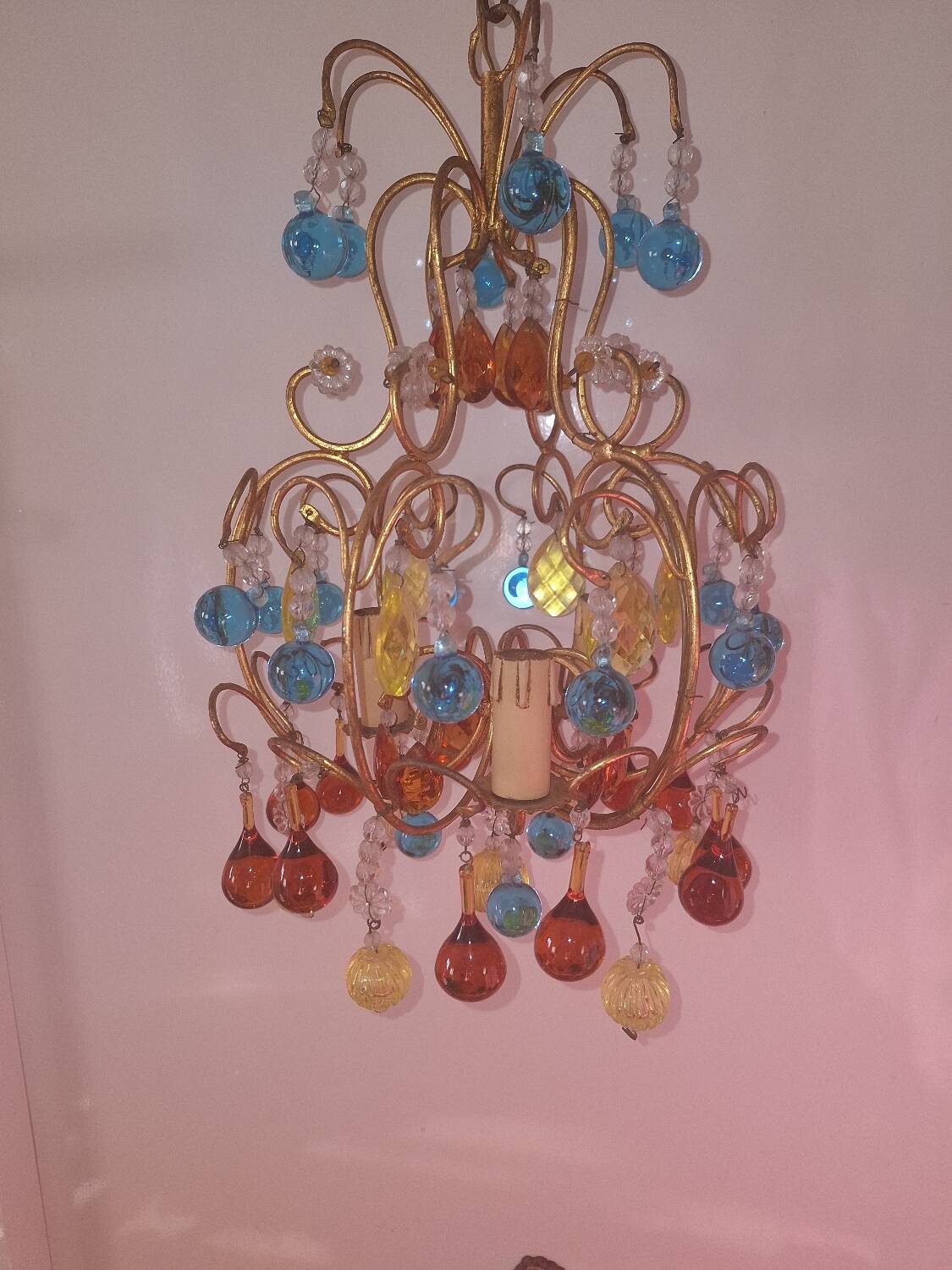Vintage crystal chandelier