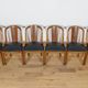Art Deco Dining Chairs Gondola, Rene Melin, France, 1930s, Set of 6