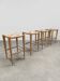 Set of 4 Italian design Vincent barstools Billiani