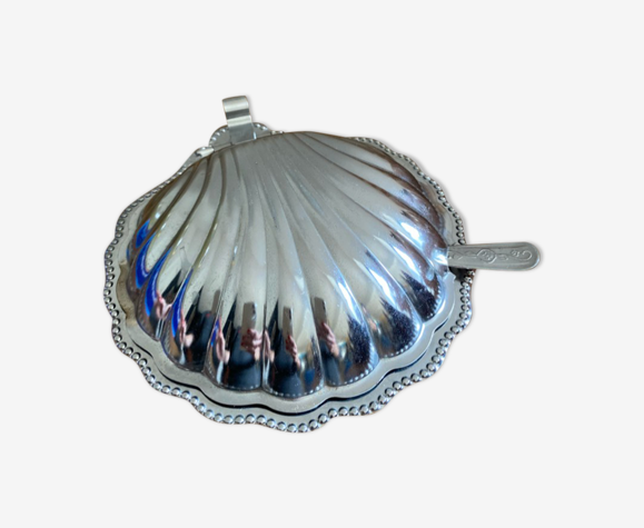 Beurrier coquillage vintage blanc