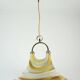 Grande lampe suspendue cosack en acrylique et laiton des années 1970 style spatial