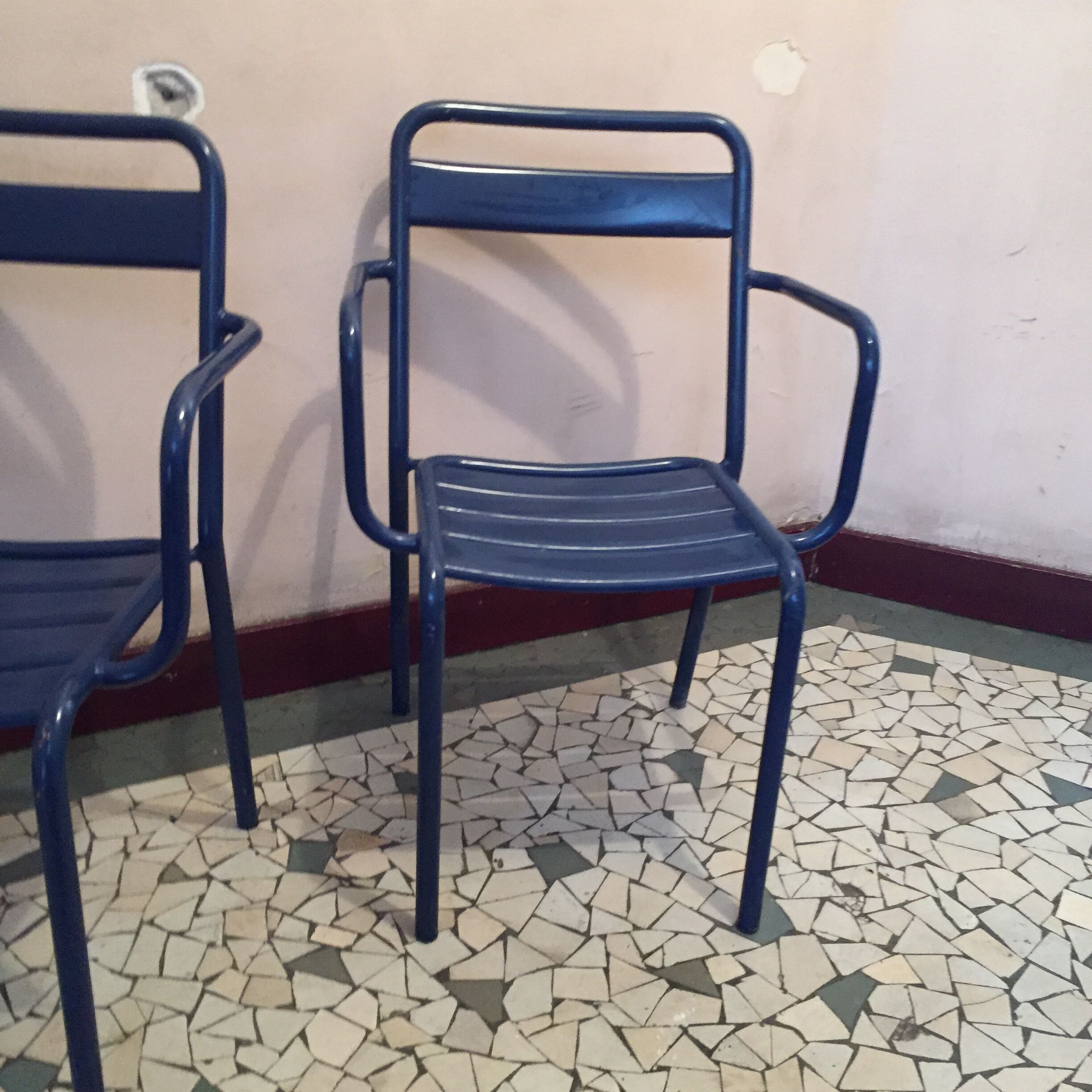 Paire de chaises extérieures Fermob 1980