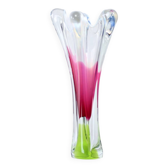 1960s Art Glass Vase By Josef Hospodka, Chribska Glass