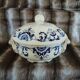 Small soup tureen in Longchamp ironstone.