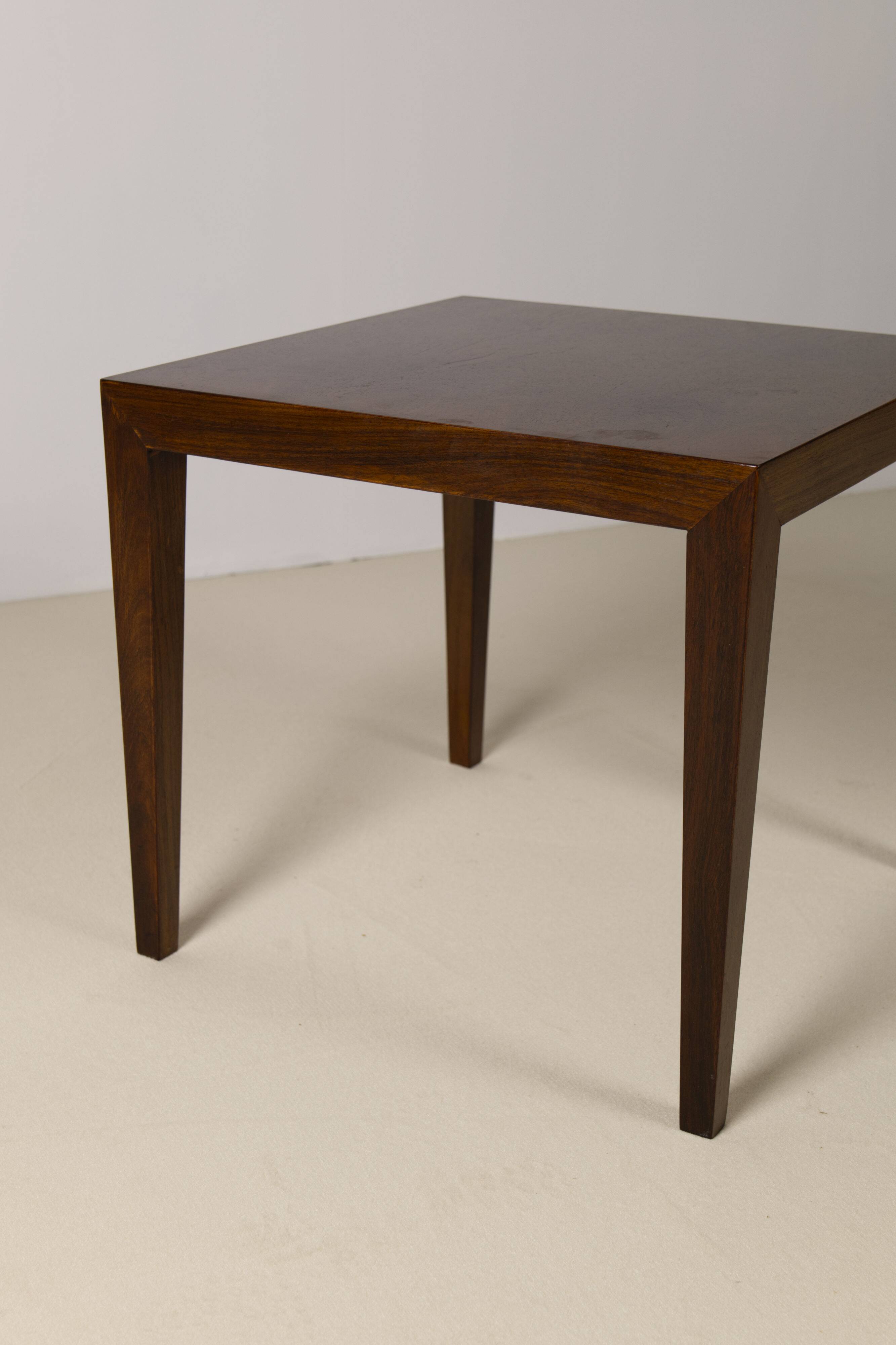 Teak side table by Severin Hansen Jr., Haslev Møbelsnedkeri Denmark, 1960s