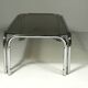 Large Coffee Table from Tubular Steel and Smoked Glass, 1980s.
