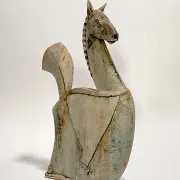Sculpture de cheval en céramique