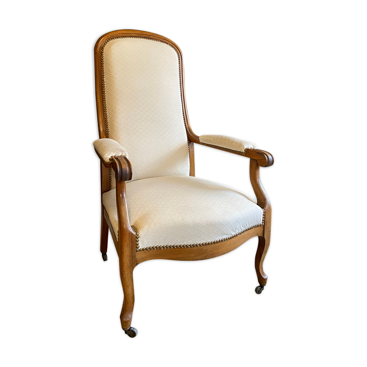 Cream voltaire armchair