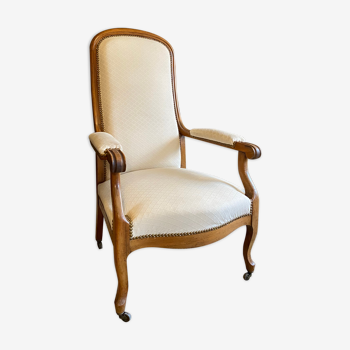 Fauteuil voltaire crème