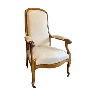 Fauteuil voltaire crème