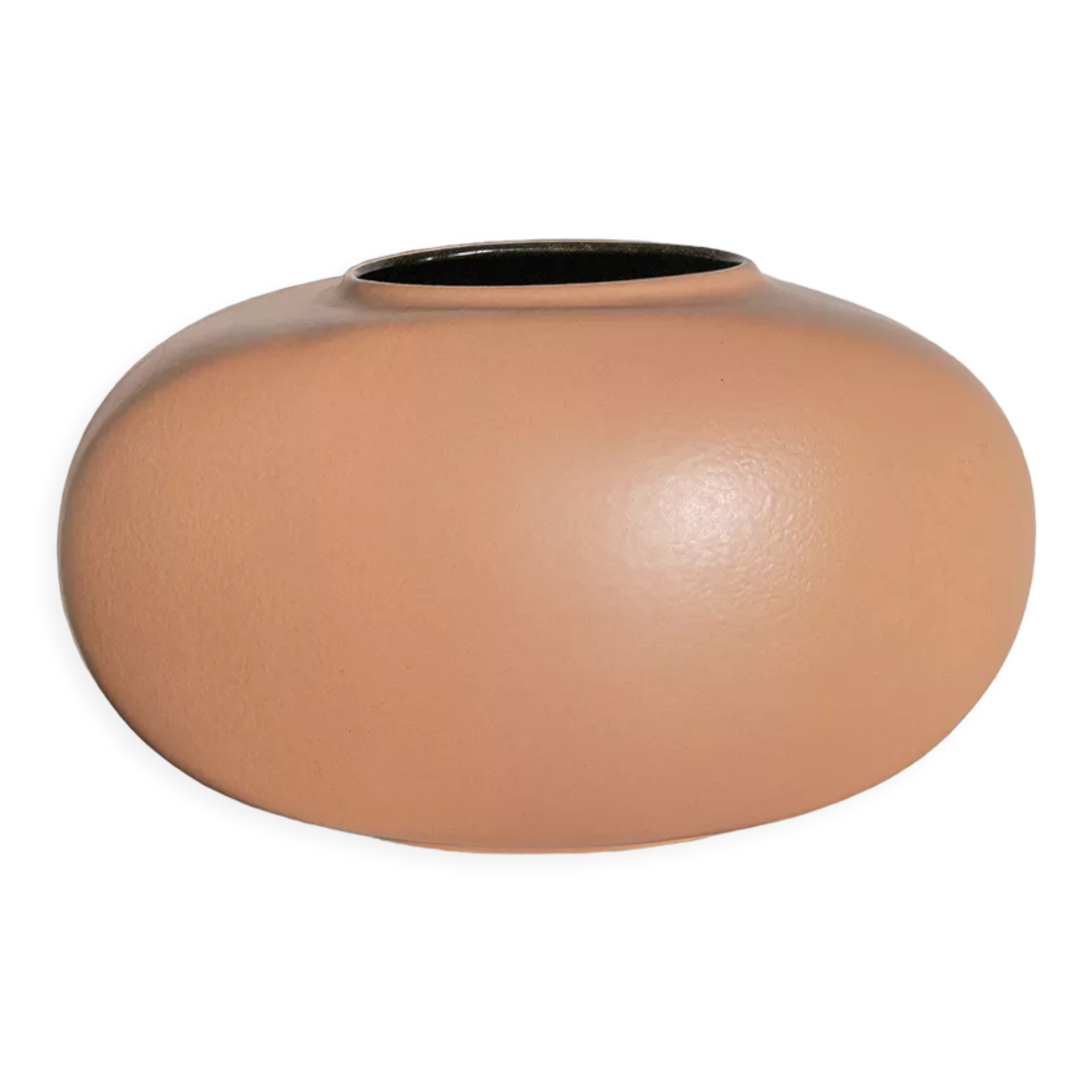 Oval ceramic vase