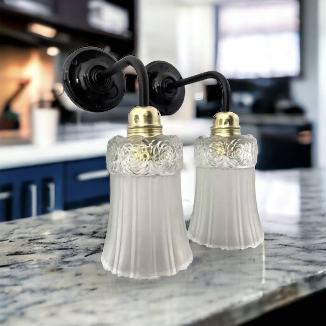 Pair of Art Deco wall lights