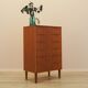 Commode en teck, design danois, années 1970, fabriquée au Danemark