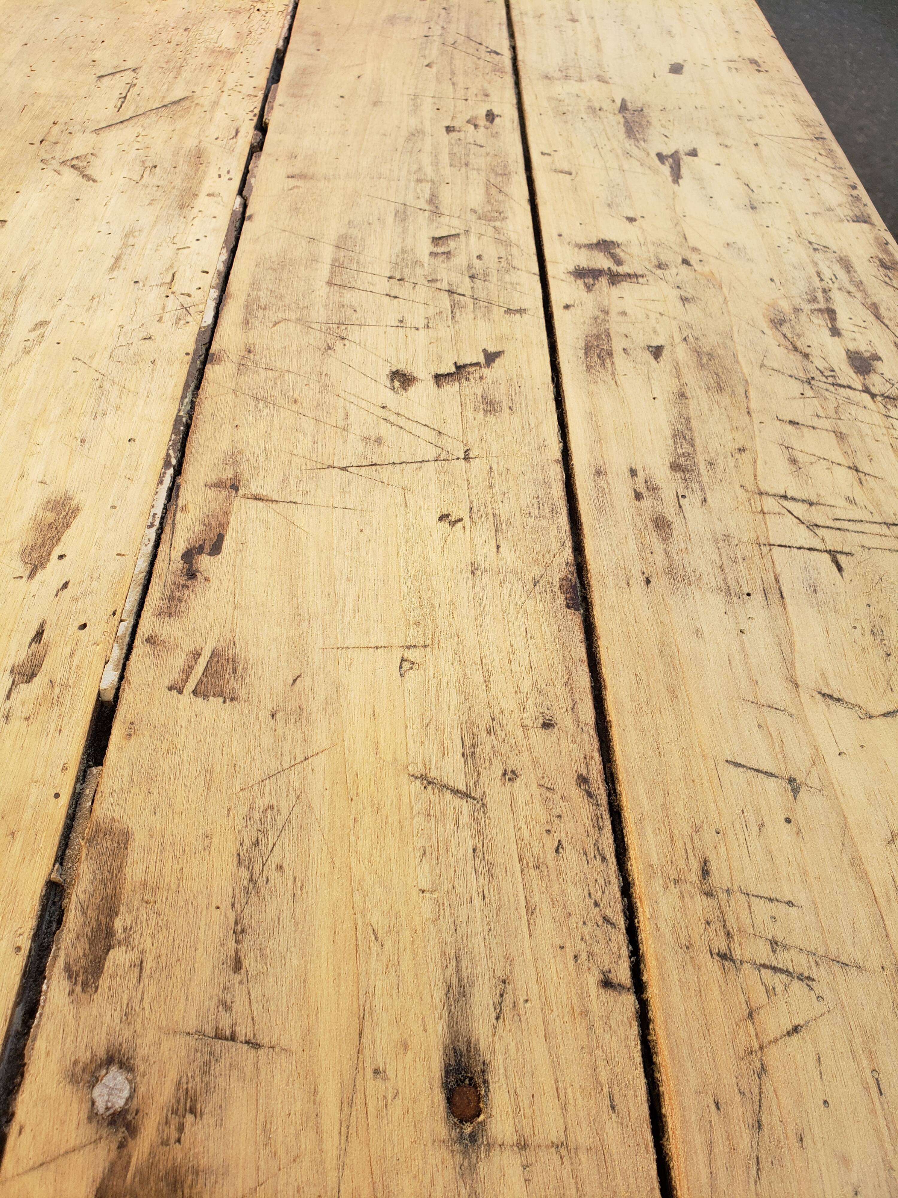 Farm table or "hiss" desk