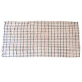 couverture vintage Haik à carreaux du maroc - 156 x 313 cm