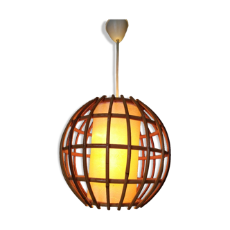 Vintage rattan and paper suspension from China