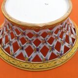 Openwork basket Faience Malicorne (Sarthe) TE Tessier Emile (1887-1971)