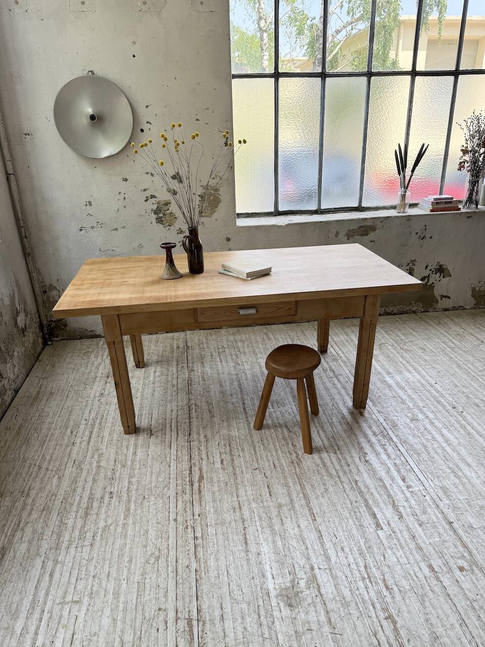 Ancienne table de ferme en chêne