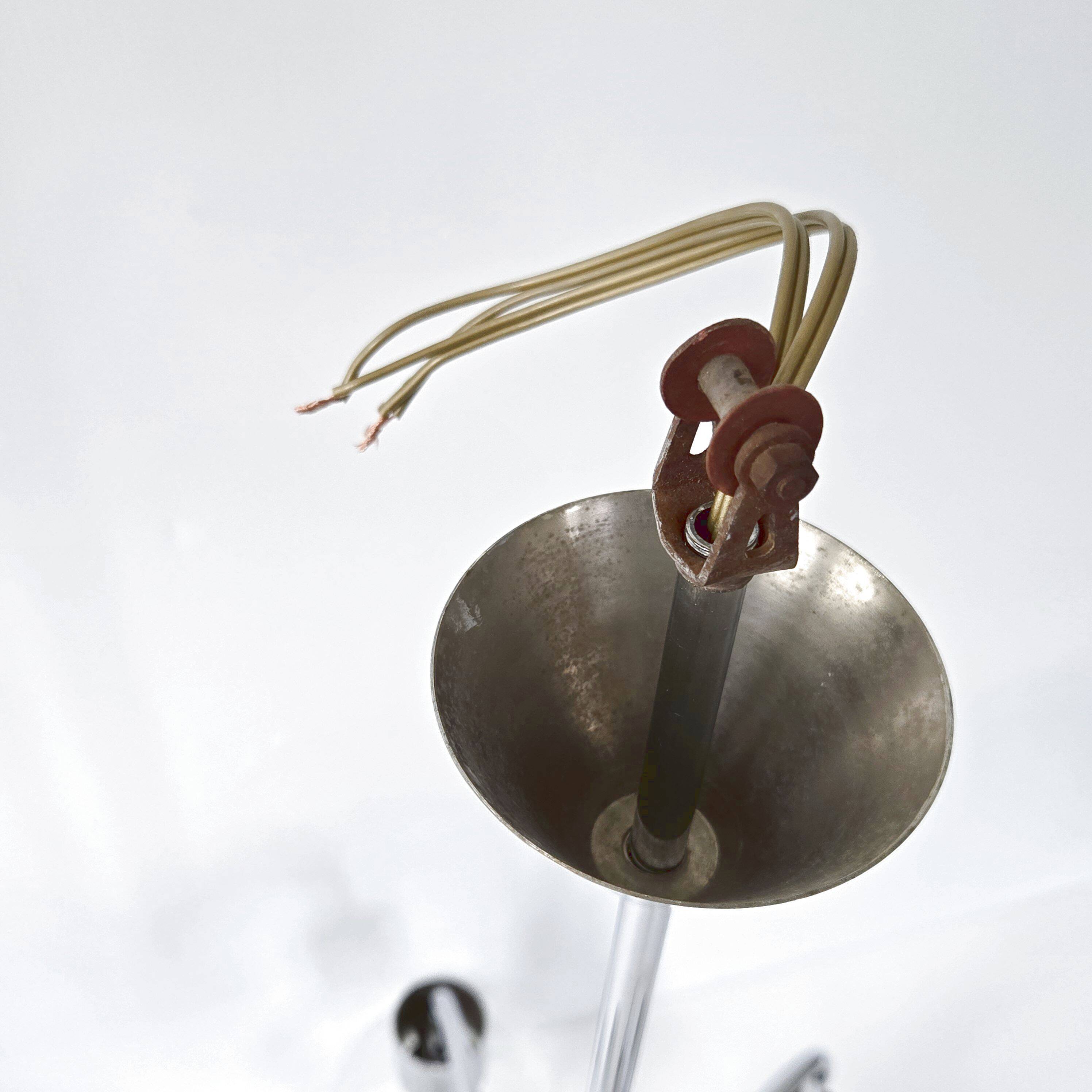 Vintage 1970s 6-ball chandelier